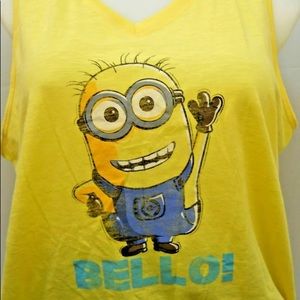 Minion pj set tank & shorts